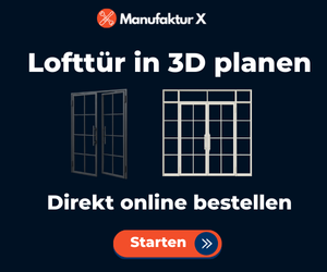 Lofttür Raumteiler