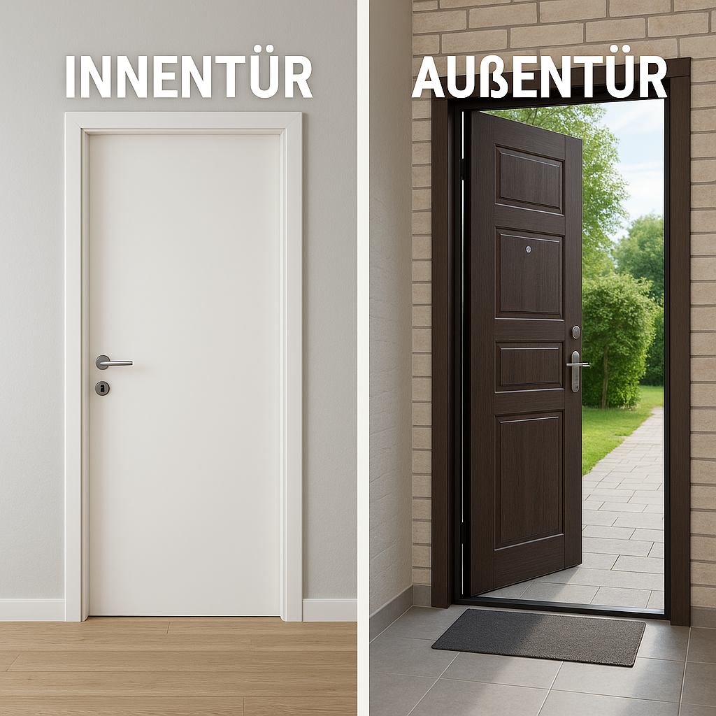 Innentür und Außentür Unterschiede